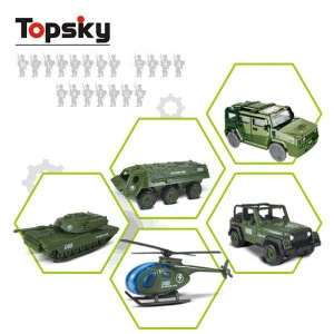 Military series electric toy race track petrol station railway car child play items game alloy toy car track