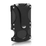 Minimalist Credit Card Holder Metal Business Wallet Rfid Blocking Slim Carbon Fiber Money Clip Wallet Metal Card Holder