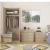 Import Mirrored Soft Close Wardrobe, Chest of Drawers &amp; Bedside design Oak bedroom furniture set from China