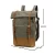 Import Mochilas recycled canvas waxed cotton rucksack genuine leather durable school backpack for wholesales from China