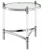Import Modern Accent Table Mirrored Acrylic Console table Metal Acrylic legs Side Table Living room from China