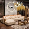 Modern Designs Luxury royal Home Furniture L Shaped Corner Sofa Set,Living Room Genuine Leather Sofa