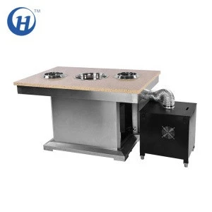 Modern High Quality Hot Pot Table for Korean BBQ Restaurant and Hotel
