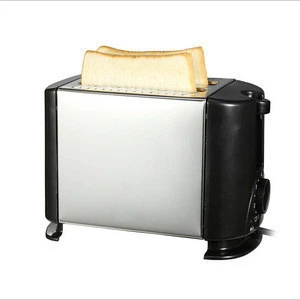 Modern Kitchen Fully Automatic Mini Household Stainless Steel Timing Timer 2 Slices Heating Bake Toaster 220V