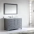 Import Modern Light Grey 72 Inch Double Mirror Wooden Bathroom Vanity from China