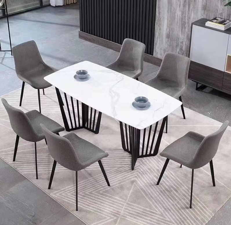 Buy Modern Living Room Furniture Banquet Dining Table And Chairs Set ...