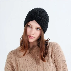Mohair Wool Hat for Women Slouchy Beanie Cap Light Weight Fashion Purl Knit Hat