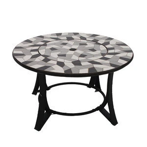 Mosaic table fire pit