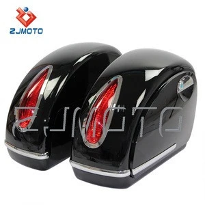 Motorcycle ABS Side Luggage Case Tail Box Fit For Harley