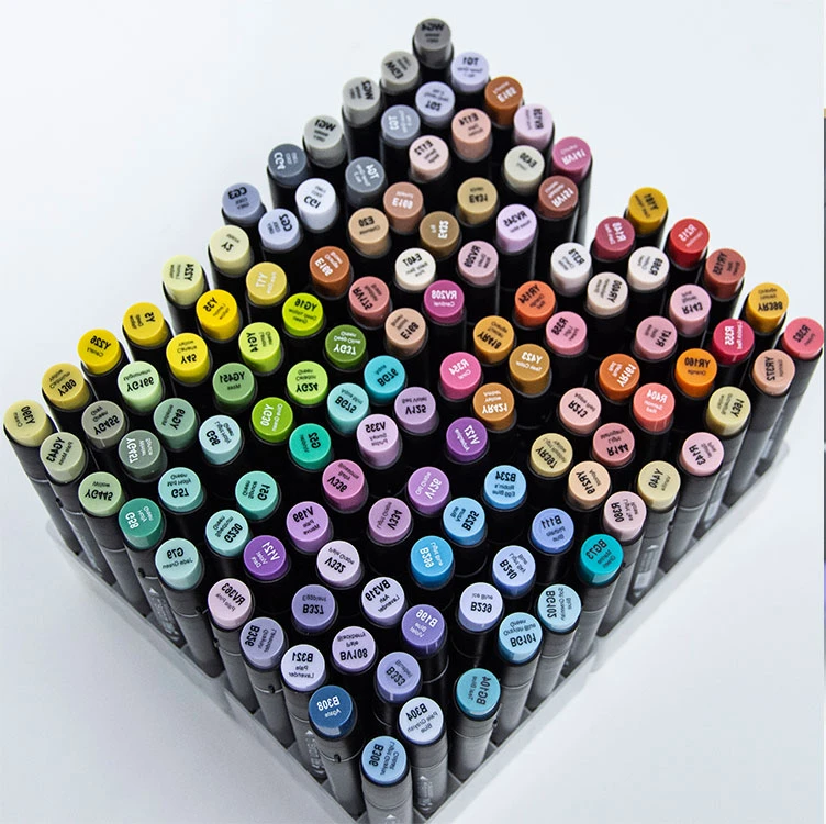 Multicolour Calligraphy Drawing Professional Wholesale Dual Tip Brush Marker Pen