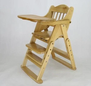 multifunctional wooden baby feeding chair/leaning table