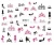 Import Nail Beauty Salon DIY Beauty Lady Elements Water Transfer Nail Decal Stickers from China
