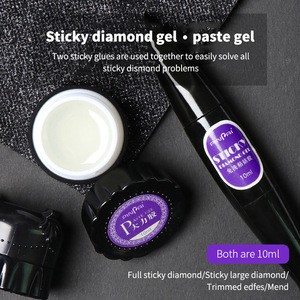 Nail sticky glue 10ML Super strong caulk pen pinhole head point drilling glue Disposable sticky glue