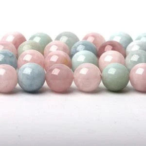 Natural Beads Morgan Stone Round Loose Beads For Jewelry Making Diy Bracelet Necklace