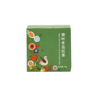 Natural Chinese Craft Flower Scent Herb Tea Beauty Slim Tea Lotus Leaf White Gourd Black Tea