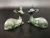 Import Natural green stone  unpolished deer shape animal carving home decoration or gift for sale from China