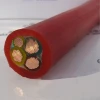 Natural rubber insulated flat or round type power cable