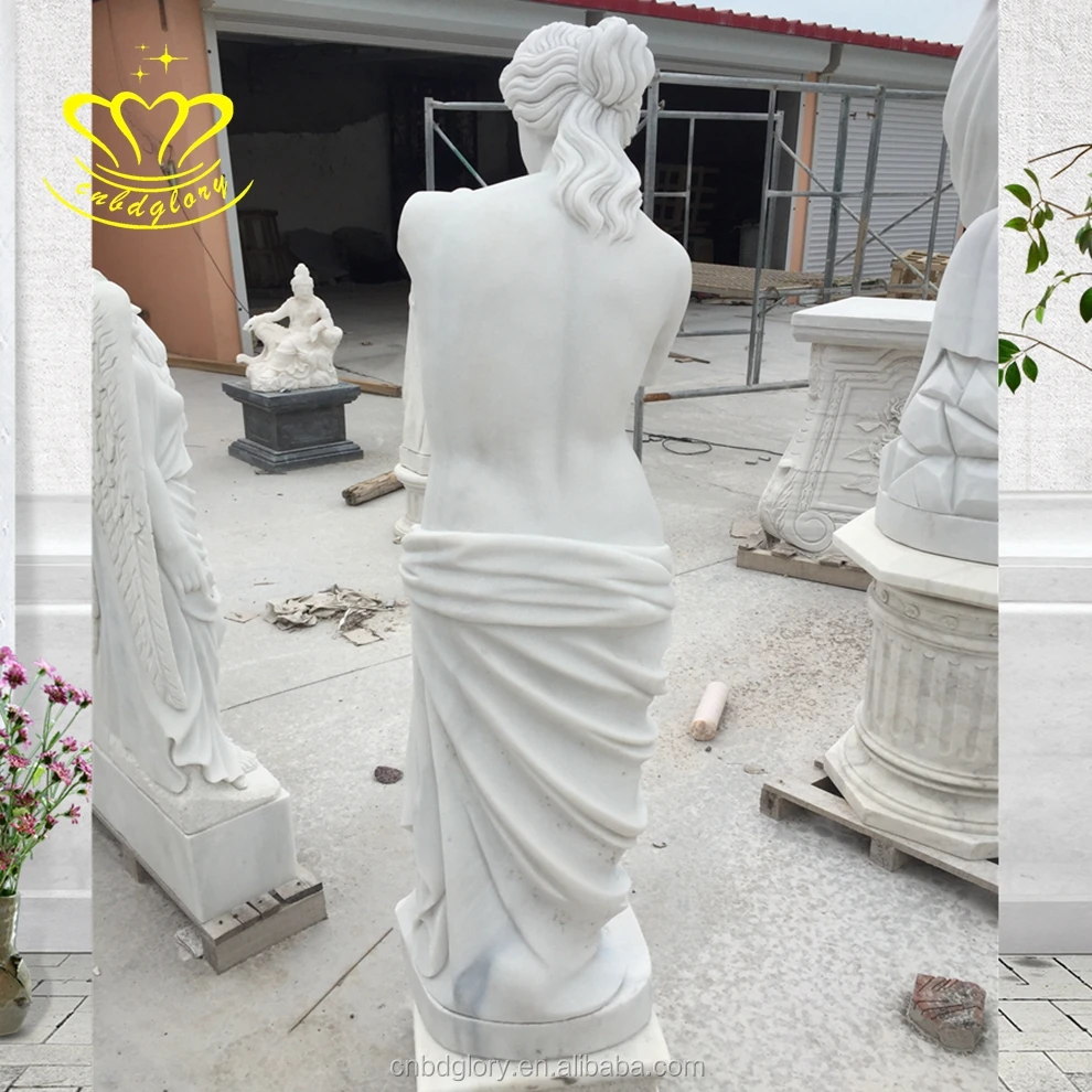 Natural Stone Indoor Garden Home Sculpture Famous Beautiful Venus De Milo Statues Marble
