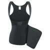 Neoprene Sauna Suit Tank Top Vest with Adjustable Waist Trimmer Belt Fitness Weight Loss Body Shaper