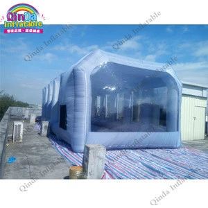 Nes Design wholesale 8x4x3m good quality portable inflatable spray booth/inflatable paint booth waterproof used