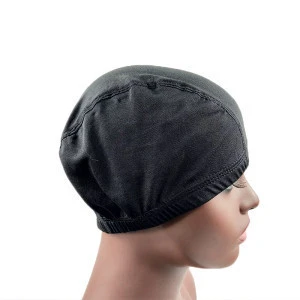 net wig cap for make wig,medium size glueless breathable bamboo fiber spandex stretch mesh weaving wig caps