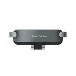 New Amazon Hot Selling Universal Customized Logo One Line Gravity Car Mount Deform air vent Clip Mobile Phone Holder