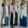 New Arrival Kimono Abaya Ladies Tie Dye Gradient Robes Modest Blouses Dubai Abaya Women Muslim Dress