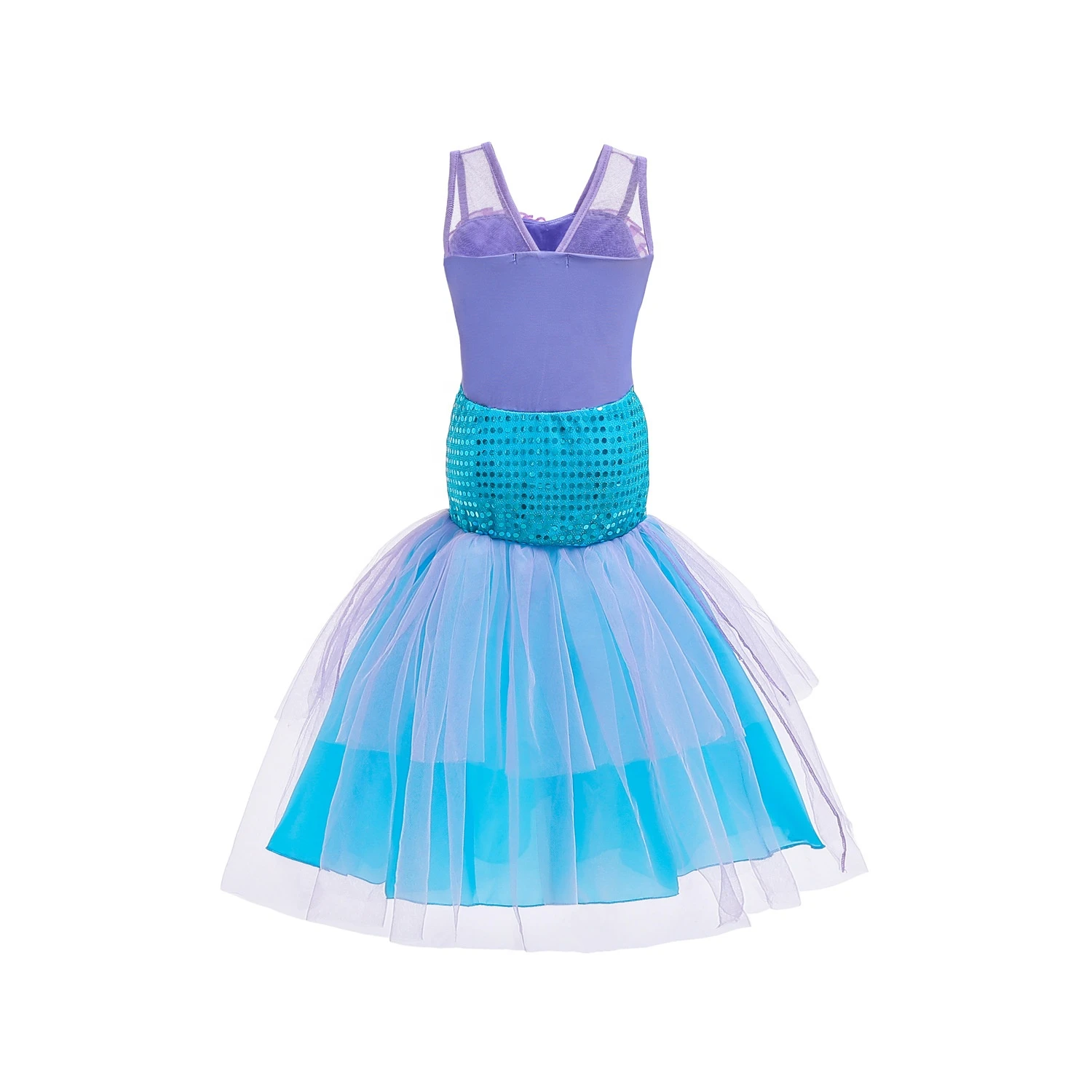 New Arrival Little Mermaid Ariel Princess Dress Fancy Girl Children Carnival Cosplay Party Costumes