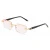 Import New blue - proof rimless rimless reading glasses metal reading glasses clear vision glasses from China