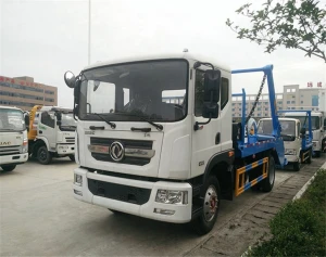 new condition dongfeng 8 cubic meters  Garbage Transport Truck and arm swing garbage truck