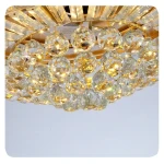 NEW crystal chandelier invisible fan light led ceiling fan with lights