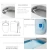 Import New design automatic flush  electric japanese toilet bidet wc from China