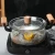 Import new design borosilicate clear glass cooking pot cookware set with wooden handles from China