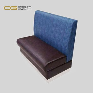 New Design Club Furnitures PU Leather Diner Booth Restaurant Sofa