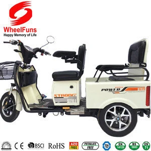 new design electric tricycle passenger	double usage for passengers or electric cargo electrical bike for elder people