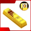 New design gold bar heating wire rechargeable flameless usb lighter with gift box
