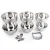 Import New design good quality  stainless steel food grade mixing bowl  set from China