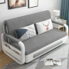 New Design Wholesale Small Apartment Living Room Multifunctional Simple Modern Single Double Foldable Sofa Bed with Storage