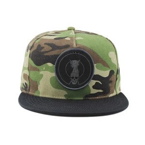 New Digital Camo Hat Dongguan Factory Gorras Snapback Caps With Woven Patch