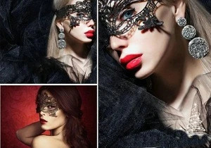 New Girls Women Catwoman Christmas Party Face Mask Sexy Lace Masquerade Dancing Party Eye Mask For Halloween Fancy Dress Costume