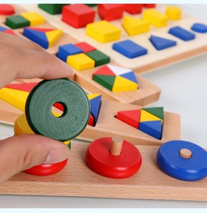 New High Quality Wood 12 Set Montessori YZ006 Wooden Early Educational Toys for Kids Toys kindergarten Toys Teaching aids