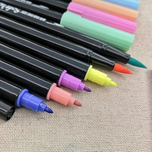 New Item 18 colors Double-tip brush pen set water color pen art marker 8822