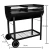Import New large with Folding wood table heavy duty charcoal trolley oil drum bbq grill for outdoor garden from China