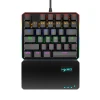 New One-hand green axis mechanical keyboard, Backlight gaming keyboard with various lights