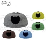 New Portable Crab Shellfish Zipper Round Cat Felt House Warm Winter Cat Bed Sleep Pet House Indoor Felt Cat House Dog Bed