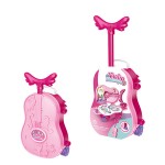New Preschool pretend play 22pcs accessories party cosmetic kit plastic make up toys for girl violin trolly pulley box makeup