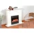 Import New product custom design wood mantel+ electric fireplace with different size from China
