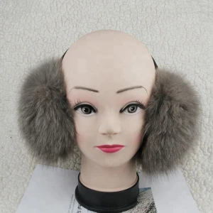 New Product Personalized Muffs Factory Direct Sale Women Fox Fur Ear Muff Soft Warm Earmuff
