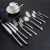 Import New style cutlery set dinner spoon fork set shiny stainless steel flatware set from China