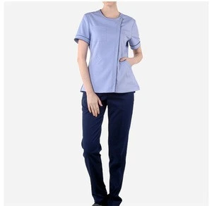 new style medical scrub uniform,operation wear for doctor hospital staff top and pant set